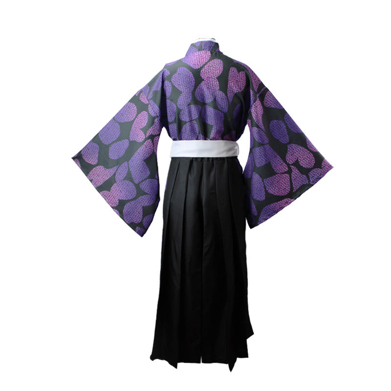 Demon Slayer Anime Cosplay Kokushibou Adult Kimono Costume Unisex ...